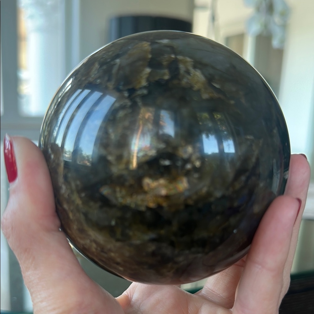 Labradorite Crystal Sphere large - Picture 12 of 12